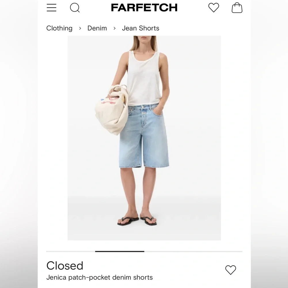Closed long denim shorts